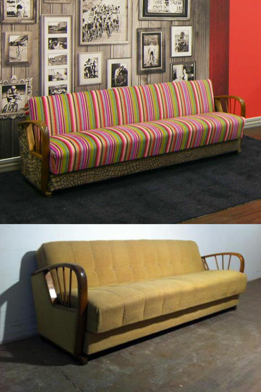 Altes Sofa - frische Farben