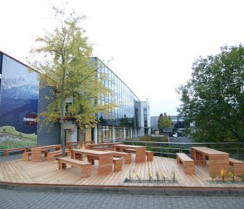 gestalteter Aussenbereich